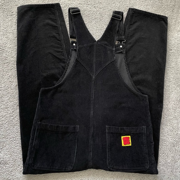 Like New | Black Corduroy Bib Overalls, Loose Fit - Picture 14 of 15